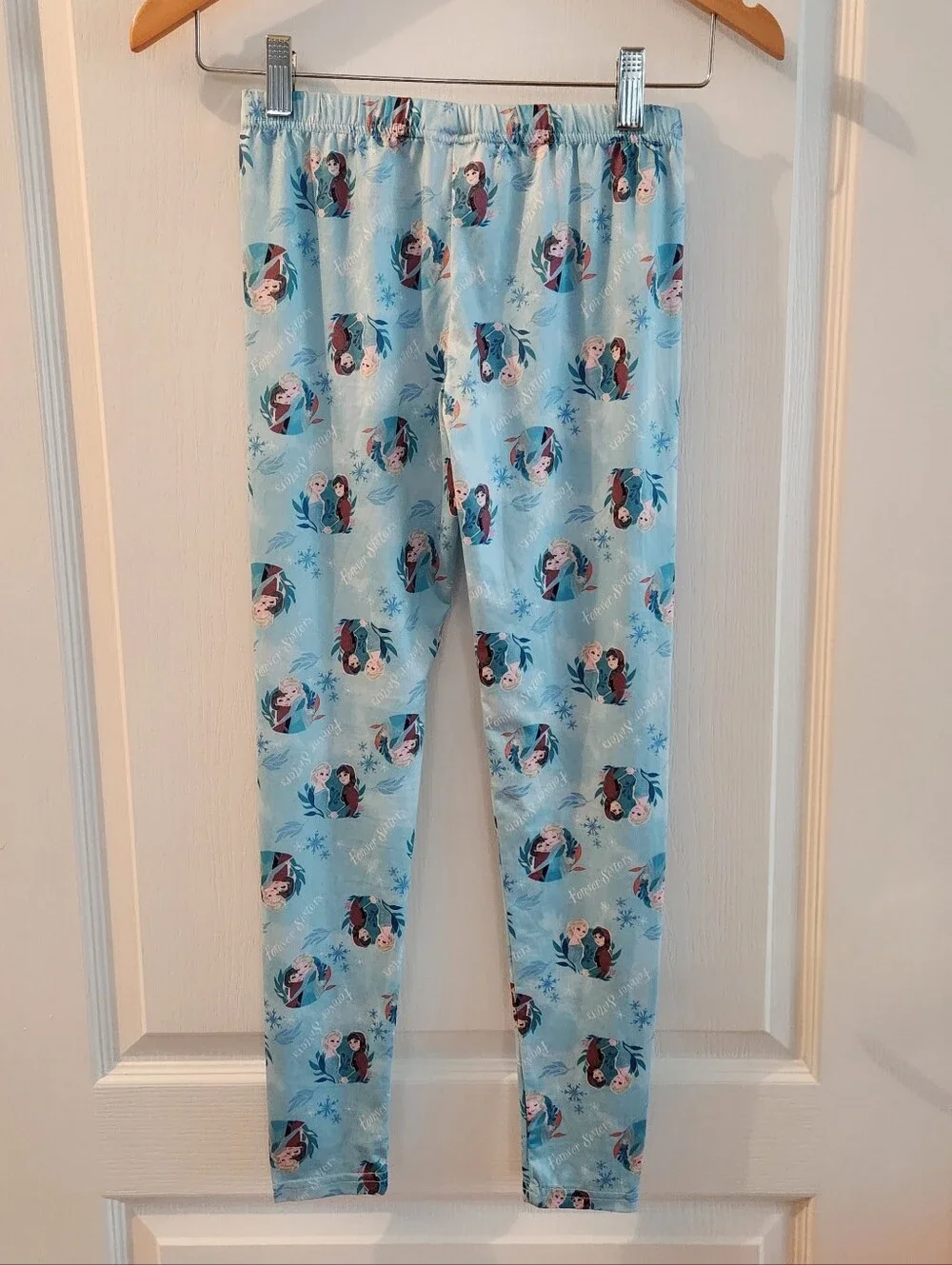 Disney Frozen By Cuddl Duds Girls Large Blue Pull On Pajama Pants